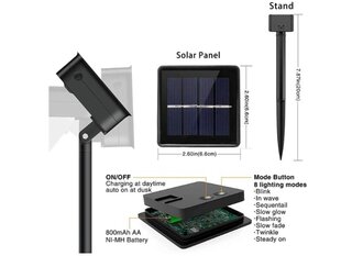 Aialamp Solar Led Ball Firefly WW-200 hind ja info | Jõulutuled | kaup24.ee