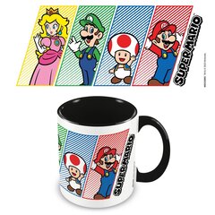 Nintendo - Super Mario (4 Colour) Black Mug hind ja info | Fännitooted mänguritele | kaup24.ee