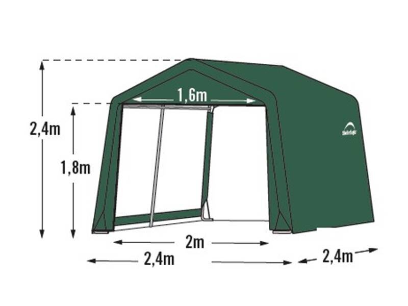 Telk varjualused 2,4 x 2,4 m hind ja info | Kuurid ja aiamajad | kaup24.ee