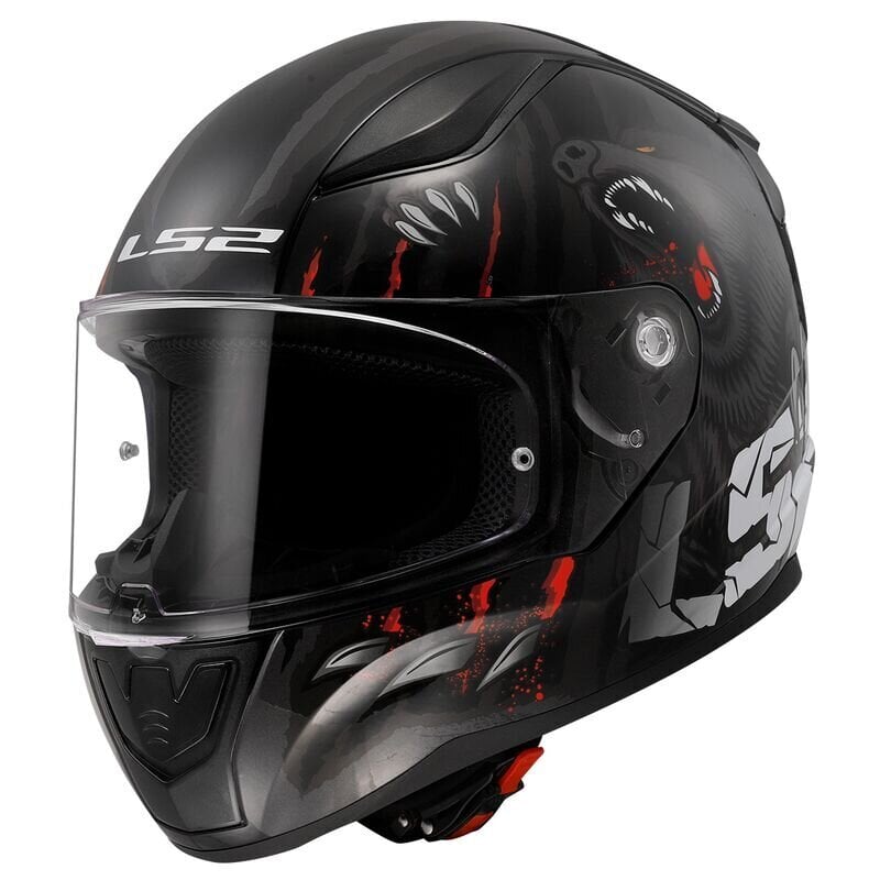 LS2 FF353 RAPID 2 CLAW helmet  Must hind ja info | Mootorratta kiivrid | kaup24.ee