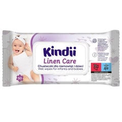 KINDII LINEN CARE Niisked salvrätikud linaseemneõliga 50 tk hind ja info | Niisked salvrätikud | kaup24.ee