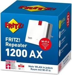 FRITZ! Repeater 1200 AX цена и информация | Точки беспроводного доступа (Access Point) | kaup24.ee