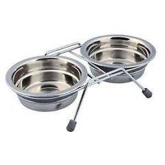 Kaussidega kandik : Trixie Eat on Feet Bowl Set, 2*0.25l|11cm hind ja info | Toidukausid loomadele | kaup24.ee