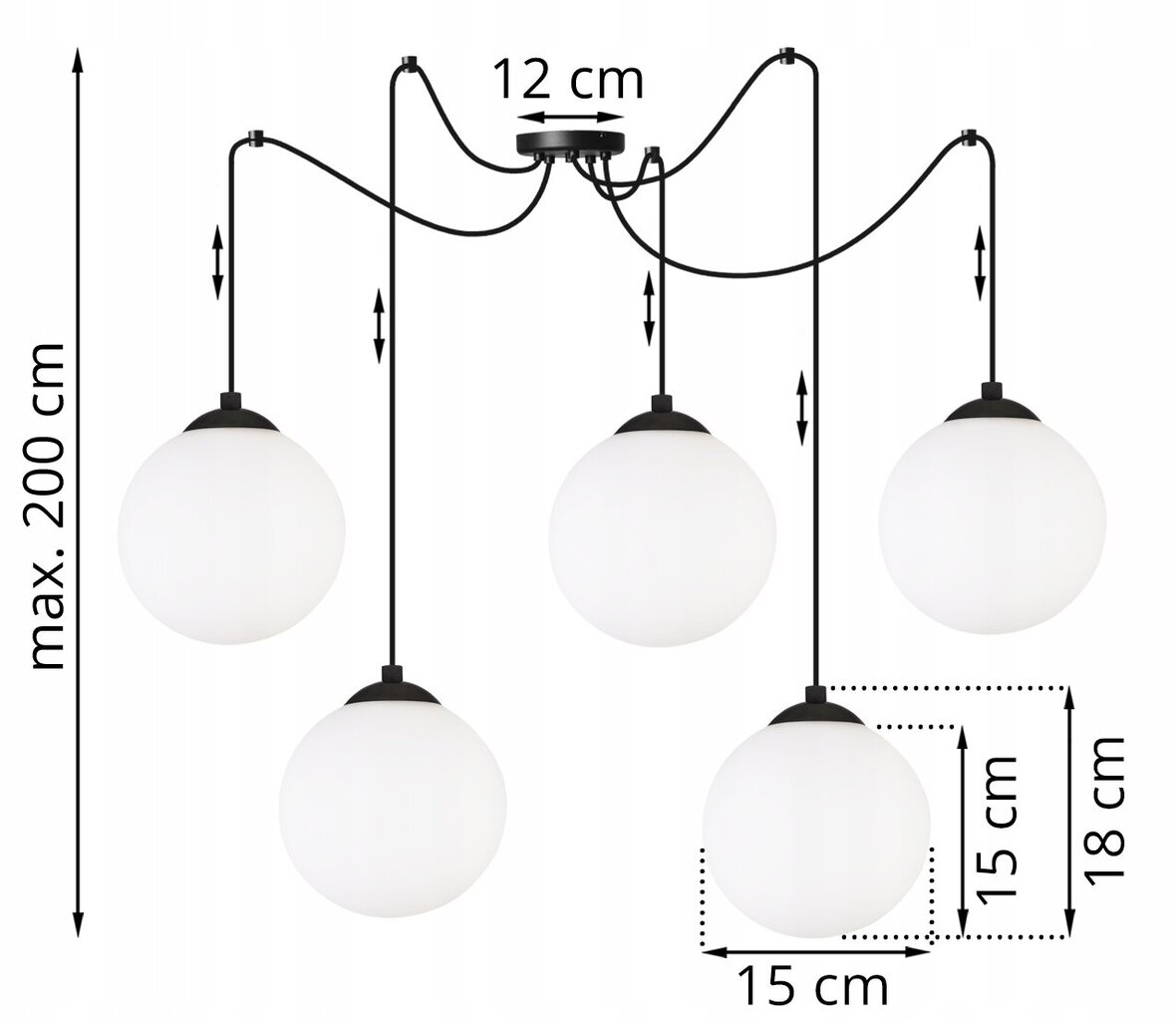 LightHome rippvalgusti FLORENCE hind ja info | Rippvalgustid | kaup24.ee