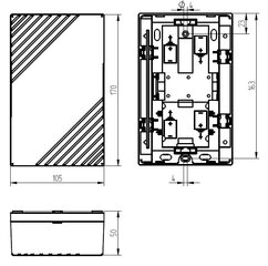 Uksekell GONG 169 Bw, Grothe 44169, kahetooniline, valge hind ja info | Uksekellad, uksesilmad | kaup24.ee