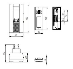 Uksekellakomplekt MISTRAL 400M, Grothe 43310, juhtmevaba, pistikupessa, valge цена и информация | Дверные звонки, глазки | kaup24.ee