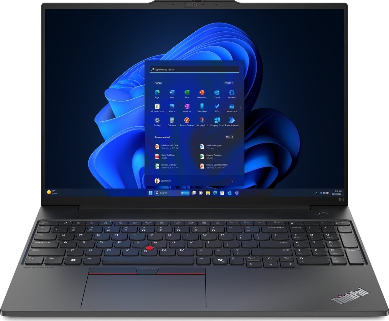 Lenovo ThinkPad E16 Gen 2 AMD (21M5002CPB) hind ja info | Sülearvutid | kaup24.ee