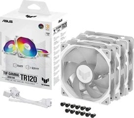 Asus TUF Gaming TR120 ARGB White 3IN1 (90DA0093-B09020) hind ja info | Arvuti ventilaatorid | kaup24.ee