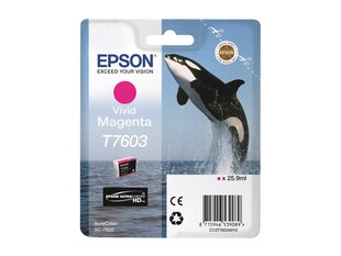 Epson T7603 Ink Vivid Magenta (C13T76034N10) цена и информация | Картриджи для струйных принтеров | kaup24.ee