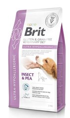 Brit Veterinary Diets Ultra Hypoallergenic putukate ja hernestega täiskasvanud koertele, 2 kg hind ja info | Kuivtoit koertele | kaup24.ee