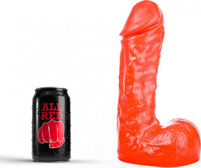 Dildo All Black, punane hind ja info | Dildod | kaup24.ee