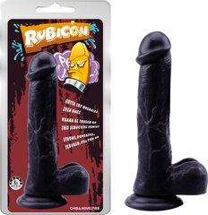 Chisa Rubicon Suction Dildo 4 Black цена и информация | Фаллоимитаторы | kaup24.ee