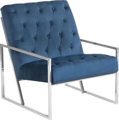 Кресло Beliani Harstad, синий/серебристый цена и информация | Кресла в гостиную | kaup24.ee