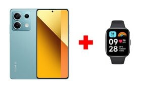 Xiaomi Redmi Note 13 5G 8/256GB Ocean Teal + Xiaomi Redmi Watch 3 Active Black цена и информация | Мобильные телефоны | kaup24.ee