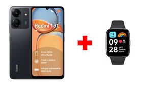 Xiaomi Redmi 13C 8/256GB Midnight Black + Xiaomi Redmi Watch 3 Active Black цена и информация | Мобильные телефоны | kaup24.ee