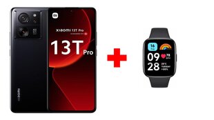 Xiaomi 13T Pro 5G 12/512GB MZB0EL3EU Black + Xiaomi Redmi Watch 3 Active Black цена и информация | Мобильные телефоны | kaup24.ee