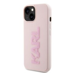 Karl Lagerfeld KLHCP15M3DMBKCP iPhone 15 Plus | 14 Plus 6.7" różowy|pink hardcase 3D Rubber Glitter Logo цена и информация | Чехлы для телефонов | kaup24.ee