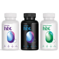 Пищевая добавка Витамины и минералы в комплекте hbt Daily Essentials N60 x 2шт +  Vegan Омега 3 DHA 440 мг, 60 капсул цена и информация | Витамины, пищевые добавки, препараты для хорошего самочувствия | kaup24.ee