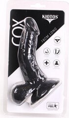 Dildo Kiotos Cox, must hind ja info | Dildod | kaup24.ee