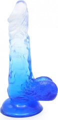 Dildo Kiotos Cox Color 03, läbipaistev/sinine hind ja info | Dildod | kaup24.ee