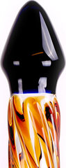 Dildo Kiotos Glass Glas Dildo Black & Yellow Rocket, 1 tk hind ja info | Dildod | kaup24.ee