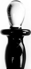 Dildo Kiotos Glass Dildo Black Deluxe, must hind ja info | Dildod | kaup24.ee