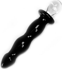 Dildo Kiotos Glass Dildo Black Deluxe, must hind ja info | Dildod | kaup24.ee