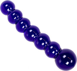 Kiotos Glass Glass Dildo Black/Blue Beads цена и информация | Фаллоимитаторы | kaup24.ee