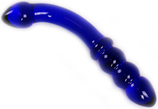 Kiotos Glass Glass Dildo Blue Curve цена и информация | Фаллоимитаторы | kaup24.ee