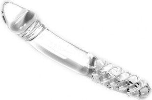 Kiotos Glass Glass Dildo Clear Double цена и информация | Фаллоимитаторы | kaup24.ee