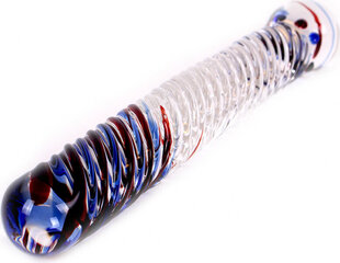 Dildo Kiotos Glass Dildo, punane/sinine hind ja info | Dildod | kaup24.ee