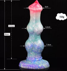 Dildo Kiotos Monstar Dildo Beast 76, mitmevärviline hind ja info | Dildod | kaup24.ee