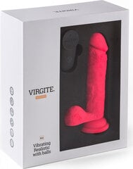 Virgite Vibrating Realistic with Remote R12 - Pink цена и информация | Фаллоимитаторы | kaup24.ee