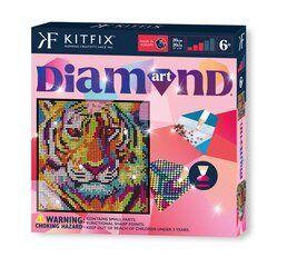 KITFIX Käsitöökomplekt Teemantkunst Tiiger hind ja info | Liivakastid, liiv ja mänguasjad | kaup24.ee