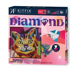 KITFIX Käsitöökomplekt Teemantkunst Kassipoeg hind ja info | Liivakastid, liiv ja mänguasjad | kaup24.ee