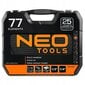 Neo Tools 77 tk tööriistakomplekt hind ja info | Käsitööriistad | kaup24.ee