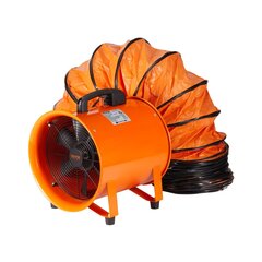 Ehitusventilaator koos voolikuga Vevor, 255 W, 2830 p/min, 811 L/s hind ja info | Ventilaatorid | kaup24.ee