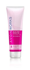 Avon Works Silky Stay raseerimisgeel naistele sheavõi ja jojobavõiga, 150ml hind ja info | Raseerimisvahendid | kaup24.ee