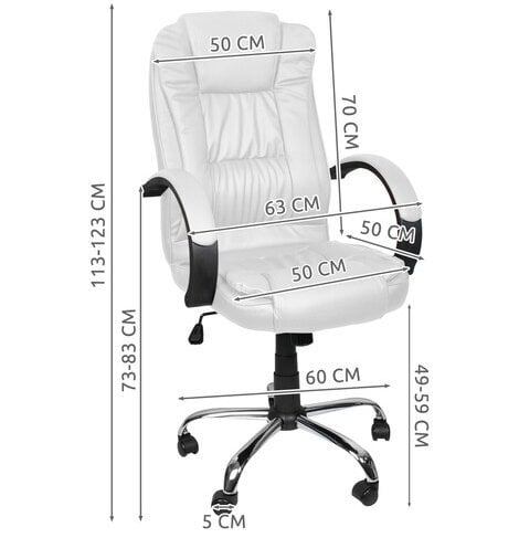 Kontoritool Malatec 23240, valge hind ja info | Kontoritoolid | kaup24.ee