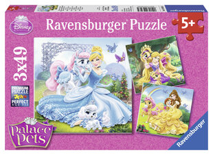 ravensburgeri pusle 3x49 tk printsessid hind ja info | Pusled | kaup24.ee