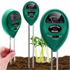 SOIL ACID METER 3in1 PH LIGHT HUMIDITY цена и информация | Грунт, торф, компост | kaup24.ee