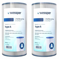 2x Wessper basseinifilter tüüp A Intex 29000 jaoks hind ja info | Basseini filtrid | kaup24.ee