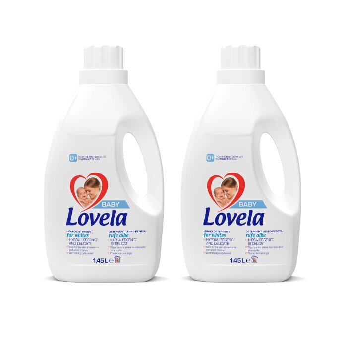 Pesugeel LOVELA Baby White, 2 x 1,45 l hind ja info | Pesuvahendid | kaup24.ee