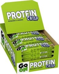 Valgubatoon Go On Protein CRISP Pistachio&Cookies, 24 x 45 g hind ja info | Batoonid | kaup24.ee