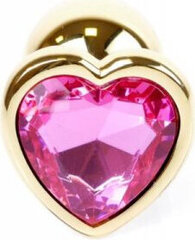 Boss Of Toys Plug-Jewellery Gold  Heart PLUG- Pink цена и информация | Анальные игрушки | kaup24.ee