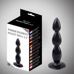 Boss Of Toys Rocket drill 5,2 inch black big anal plug 5,2 inch / 13 cm цена и информация | Анальные игрушки | kaup24.ee