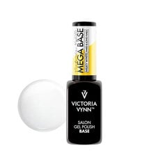 Hübriidküünelakk Victoria Vynn Mega Base, Milky White, 8 ml hind ja info | Küünelakid, küünetugevdajad | kaup24.ee