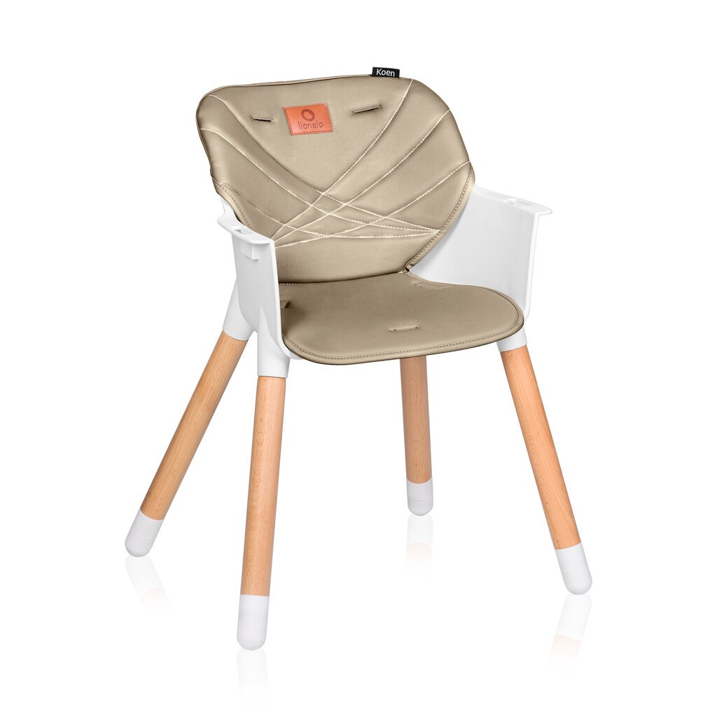 Lionelo söögitool Koen 2in1, Beige Sand цена и информация | Laste söögitoolid | kaup24.ee