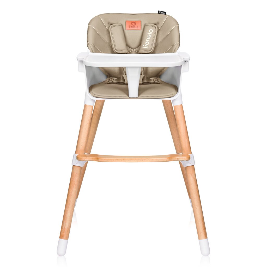 Lionelo söögitool Koen 2in1, Beige Sand цена и информация | Laste söögitoolid | kaup24.ee