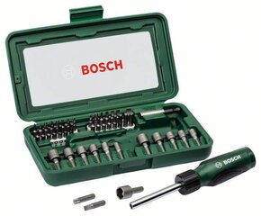 Otsakkruvitsa komplekt Bosch, 46-osaline цена и информация | Шуруповерты, дрели | kaup24.ee